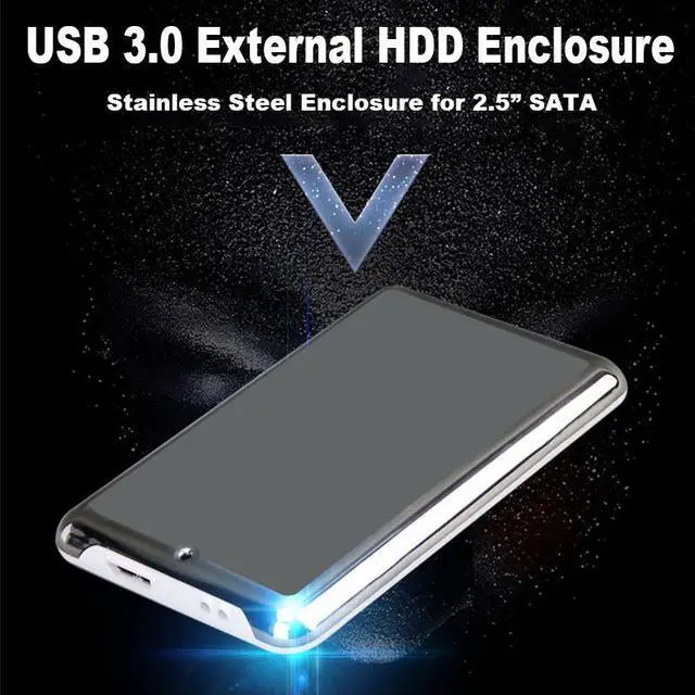 Alt view image 3 of 6 - ENU325SSDHTS 2.5" USB 3.0 HDD SATA External Hard Drive Disk Enclosure Case Box Support UASP for 7 & 9.5mm SATA I/II/III SSD and HDD