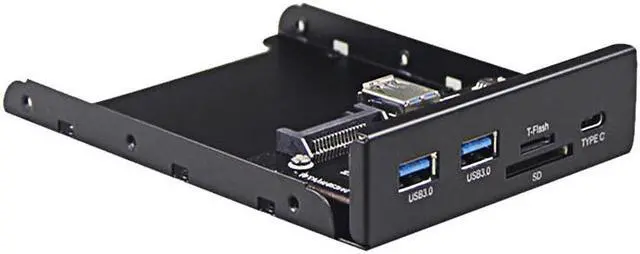 Main image of Amify U3CR35U32UCM USB 3.0 SD/Micro SD/TF 3.5" Internal Card Reader w/ USB 3.1 Gen 1 Type C + 2 x USB 3.0 Port Hub Front Panel