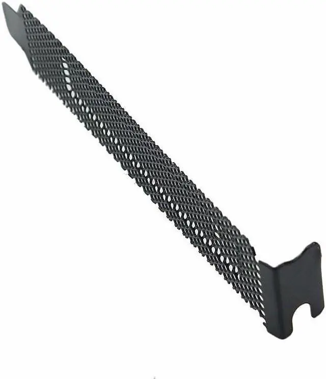 Alt view image 3 of 4 - Amify 5pcs/lot Black Mesh Hard Steel PCI Slot Covers Bracket w/ Screws, Full Profile Expansion Dust Filter Blanking Plate for PCI