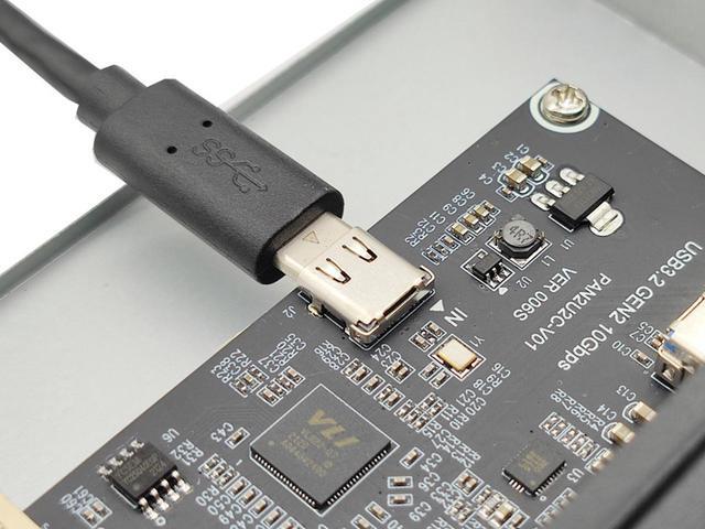 Alt view image 5 of 6 - USB 3.2 10Gbps USB Front Panel Hub 5.25 inch Bay 2x Type-C and 2x USB-A 4 Ports USB Computer Case Expansion Adapter,USB 3.2 Motherboard Header 20Pin Key-A Type-E to 4 USB Splitter Adapter -2.6FT Cable