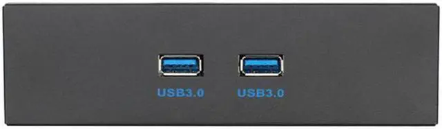 Main image of Amify 2 Port USB 3.0 5.25" Internal CD-ROM Bay Front Panel USB Hub,Dual USB 3.0 Type A Female to Motherboard USB 20 pin Splitter Adapter w/ 5.25 inch Metal Bracket