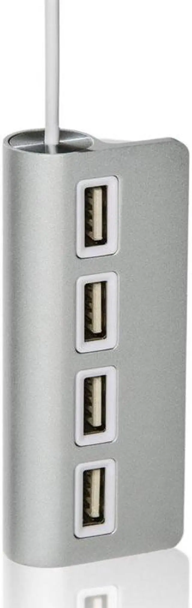 Alt view image 2 of 5 - Amify Premium 4 Port Aluminum USB 2.0 Hub with LEDs for Mac, MacBook Air Pro,Ultrabooks,Microsoft Surface RT,Laptops,Raspberry pi,and any PC