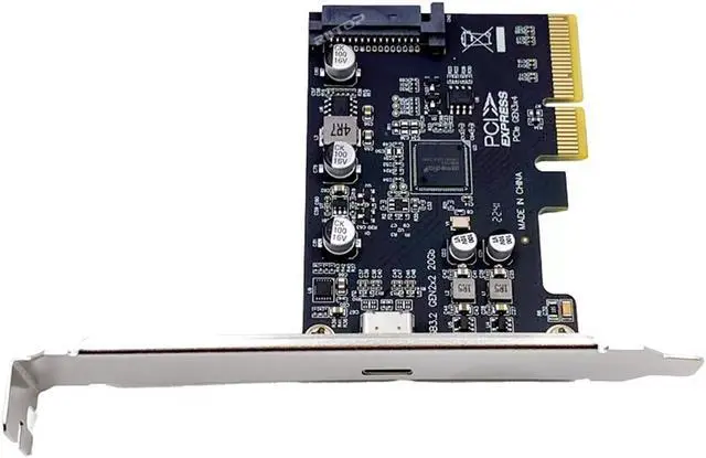 Alt view image 2 of 4 - Amify USB 3.2 Gen 2x2 20Gbps Type-C PCIe Adapter Card, USB C SuperSpeed PCI Express 3.0 x4 Host Controller Card, USB Type-C PCI-e Add-On PCIe Expansion Card, Support Windows & Linux