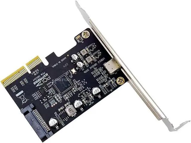 Alt view image 3 of 4 - Amify USB 3.2 Gen 2x2 20Gbps Type-C PCIe Adapter Card, USB C SuperSpeed PCI Express 3.0 x4 Host Controller Card, USB Type-C PCI-e Add-On PCIe Expansion Card, Support Windows & Linux