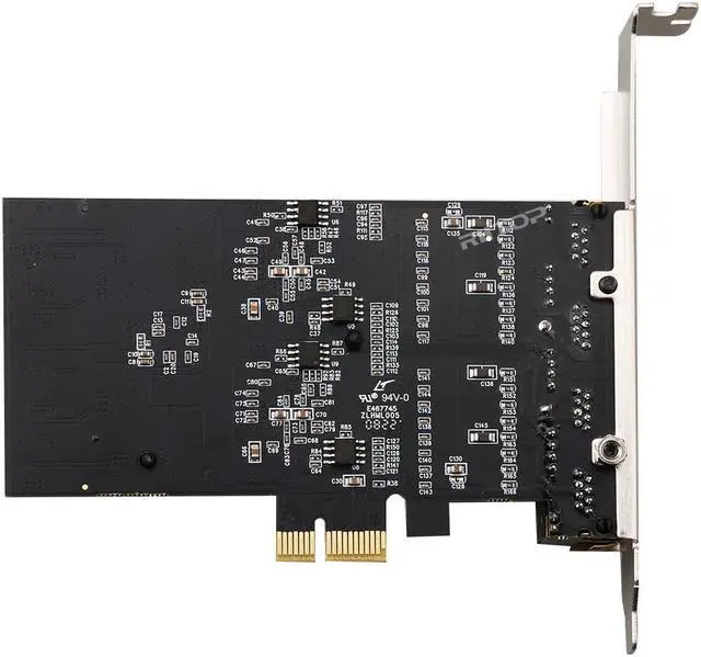 Alt view image 4 of 4 - Amify 4 Port Gigabit Ethernet PCIE x1 Network Interface Card (NIC) Quad RJ45 10/100/1000 Mbps Intel Chipset 82571