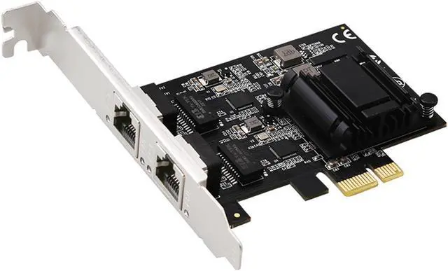 Main image of Amify 2.5G Base-T PCIe Network Adapter Card Dual Port RJ45, PCIe to 2.5 Gigabit Ethernet Network Adapter for Gaming/Office, For Windows 11/10/8/7, Windows Server 2022/2019/2016, Linux