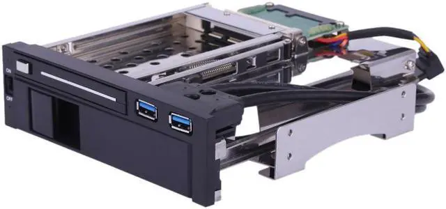 Main image of Dual Bay 3.5" + 2.5" Inch SATA III Hard Drive HDD & SSD Tray Caddy Internal Mobile Rack Enclosure Docking Station with USB 3.0 Port Hot Swap