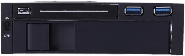 Alt view image 4 of 7 - Dual Bay 3.5" + 2.5" Inch SATA III Hard Drive HDD & SSD Tray Caddy Internal Mobile Rack Enclosure Docking Station with USB 3.0 Port Hot Swap