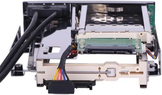 Alt view image 7 of 7 - Dual Bay 3.5" + 2.5" Inch SATA III Hard Drive HDD & SSD Tray Caddy Internal Mobile Rack Enclosure Docking Station with USB 3.0 Port Hot Swap