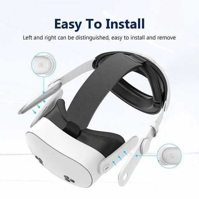 Alt view image 5 of 6 - Adjustable Head Strap for Oculus Meta Quest 3 VR Comfortable to Wear Headset Elite Strap for Meta Quest 3 Accessories