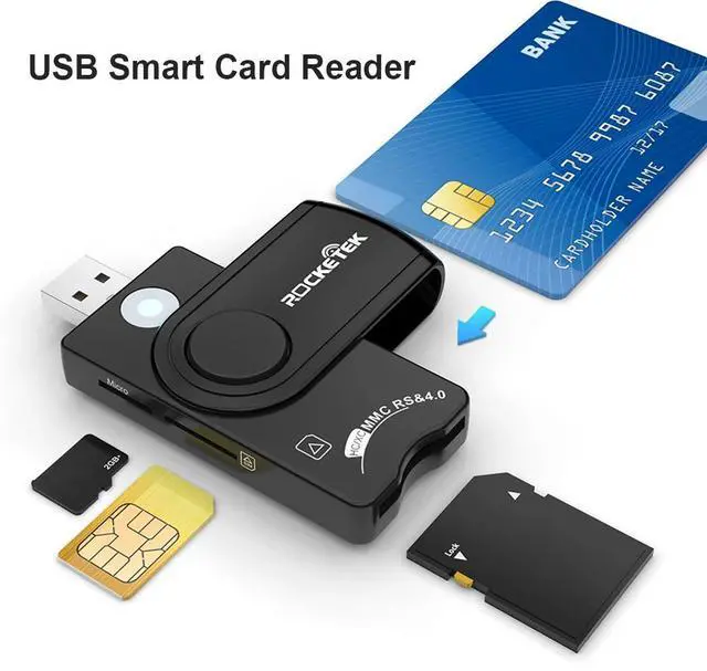 Alt view image 2 of 6 - USB SIM Smart Card Reader For Bank Card IC/ID EMV SD TF MMC Card Reader USB-CCID ISO7816 DNI Citizen Memory Card Reader Adapter