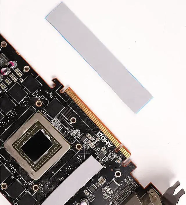 Alt view image 3 of 4 - Extreme Odyssey Thermal Pad 12.8 W/mK Non Conductive Heat Resistance High Temperature Resistance Silicone Thermal Pads Suitable for Laptop Heatsink/GPU/CPU/LED Cooler 120x20x0.5mm