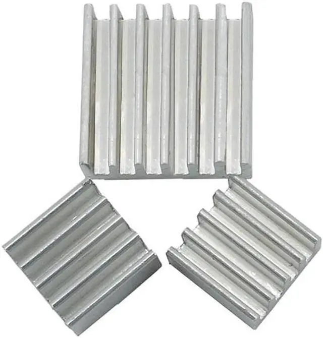 Alt view image 3 of 7 - 2 Sets/6pcs CPU RAM LAN Aluminum Heatsink Cooler,Mini PC Raspberry Pi 2, Raspberry Pi A A+, Raspberry Pi B B+ Radiator Cooling