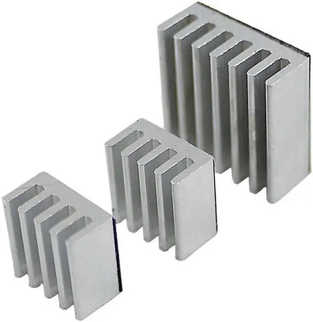 Alt view image 2 of 7 - 2 Sets/6pcs CPU RAM LAN Aluminum Heatsink Cooler,Mini PC Raspberry Pi 2, Raspberry Pi A A+, Raspberry Pi B B+ Radiator Cooling