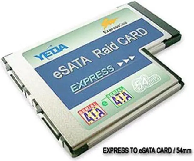 Main image of 2 Port eSATA to Expresscard Express Card 54 54mm Adapter Converter