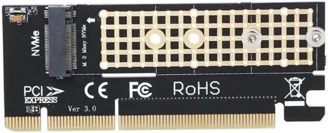 Main image of M.2 NVMe NGFF SSD To PCIE X16 Adapter M-Key Interface Expansion Card Full Speed