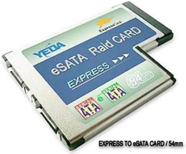 Main image of 2 Port eSATA to Expresscard Express Card 54 54mm Adapter Converter
