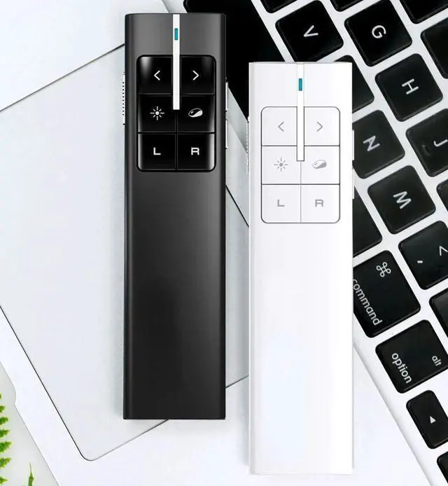 Main image of Rechargeable Wireless Presenter Laser Pointer Air Mouse Presenter 2.4GHz PPT USB Remote Control for Multi Media Devices--White