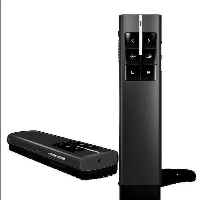 Alt view image 3 of 7 - Rechargeable Wireless Presenter Laser Pointer Air Mouse Presenter 2.4GHz PPT USB Remote Control for Multi Media Devices--White