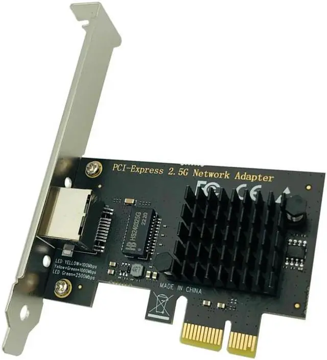 Alt view image 2 of 6 - 2.5Gbase-T Pcie Network Adapter intel I225V 2.5G/1G/100Mbps PCI Express Gigabit Ethernet Card RJ45 LAN Adapter Converter