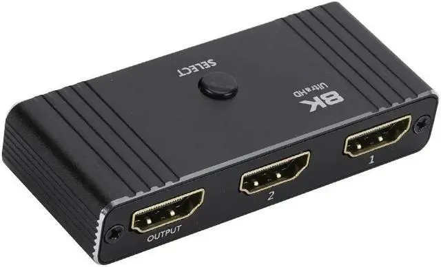Alt view image 5 of 6 - 8K HDMI Switch 8k60hz 4K@120Hz Switcher 2 in 1 Out Bi-Direction Switch 1080p@240Hz Display Adapter Splitter Converter 1 in 2 Out