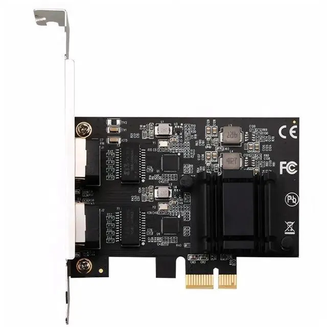 Main image of 2.5GBase-T Gigabit Network Adapter with 2 Ports 2500Mbps PCIe 2.5gb Ethernet Card RJ45 LAN Controller Card