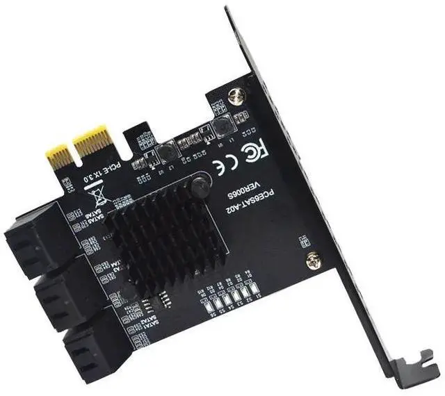 Alt view image 6 of 6 - Pci-E 6-Port Sata3.0 Array Card Built-In Pcie Sata Upgrade Expansion Card For Pc