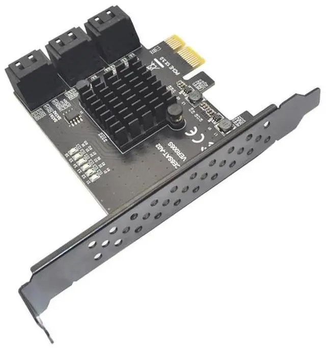 Alt view image 5 of 6 - Pci-E 6-Port Sata3.0 Array Card Built-In Pcie Sata Upgrade Expansion Card For Pc