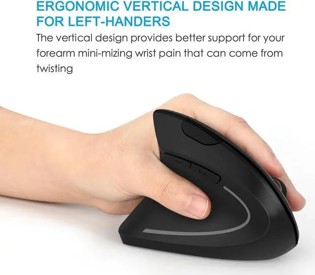 Alt view image 3 of 5 - Ergonomic Vertical Mouse Wireless Right/Left Hand Computer Gaming Mice 5D USB Optical Mouse Gamer Mause For Laptop PC Game