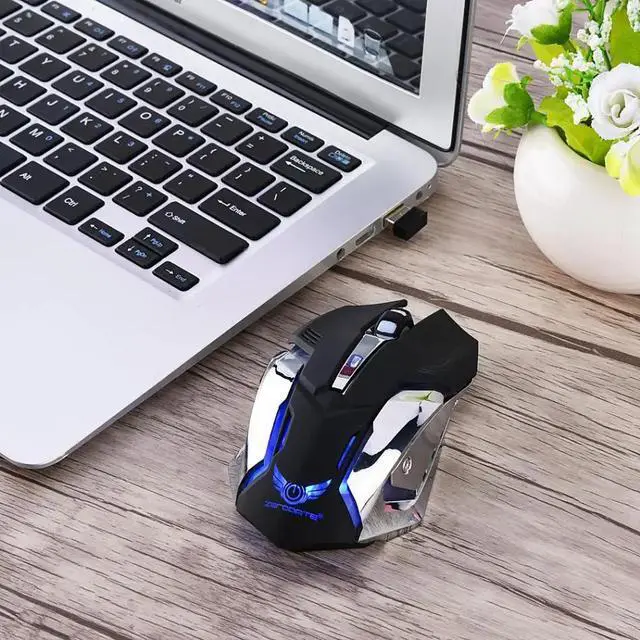 Alt view image 3 of 5 - 2.4G Wireless Mouse Rechargeable Gaming Optical Mouse 2400DPI Mice For PC Laptop Computer Ergonomics Original
