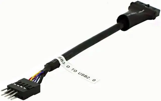Main image of 480mbps Data Speed 9 Pin USB 2.0 Male To 20/19 Pin USB 3.0 Female Motherboard Cable Computer Cable Connectors