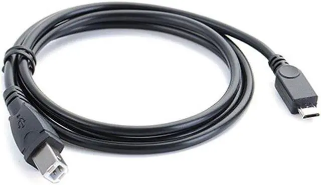 Alt view image 3 of 6 - Micro USB male to Standard USB 2.0 B Type Male Data Cable for Hard Disk & Printer Scanner 1M