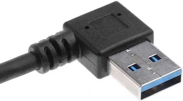 Alt view image 6 of 6 - USB 3.0 Cable Extension Male to Female Cable 90 Angle Up & Down & Right & Left Cord