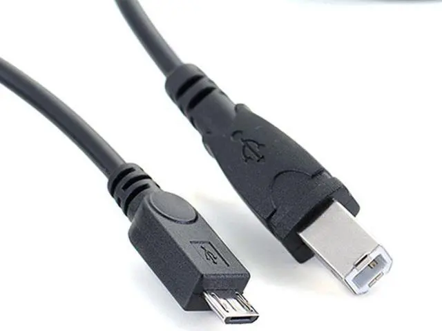Main image of Micro USB male to Standard USB 2.0 B Type Male Data Cable for Hard Disk & Printer Scanner 1M