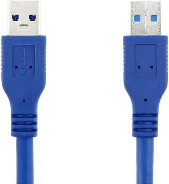 Alt view image 2 of 6 - High Speed Blue USB 3.0 A type Male to Male USB Extension Cable AM TO AM  4.8Gbps Support USB 2.0 0.3M 0.6M 1M 1.5M-5M