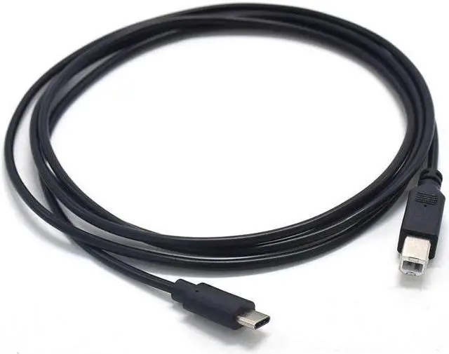 Alt view image 3 of 6 - USB-C USB 3.1 Type C Male Connector to USB 2.0 B Type Male Data Cable for Cell Phone Printer Hard Disk