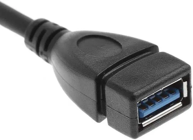 Alt view image 5 of 6 - USB 3.0 Cable Extension Male to Female Cable 90 Angle Up & Down & Right & Left Cord