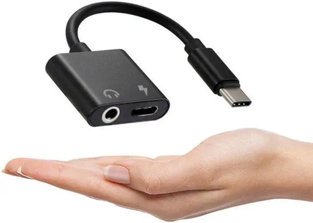 Alt view image 6 of 6 - Type C USB 3.1 to 3.5mm Type-c AUX Male to Female Audio Charging Cable Converter Headphone Jack + Charging for Xiaomi for iPhone