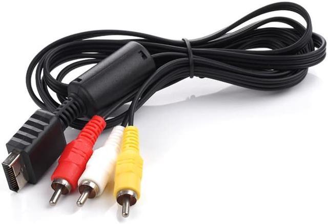 Alt view image 3 of 6 - High Quality Audio Video AV Cable Cord Wire to 3 RCA TV Lead for Sony for Playstation PS1 PS2 for PS3 Console Cable