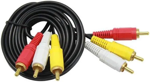 Alt view image 2 of 6 - 3RCA to 3RCA 3X RCA Audio Video AUX Cable AV Line 3 RCA Male to Male for Laptop DVD TV Amplifier 1.5/3/5/10m