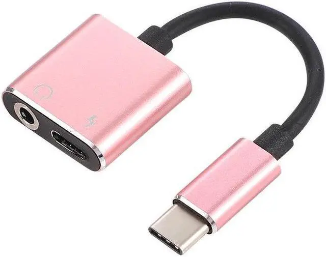 Alt view image 5 of 6 - Type C USB 3.1 to 3.5mm Type-c AUX Male to Female Audio Charging Cable Converter Headphone Jack + Charging for Xiaomi for iPhone