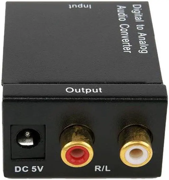 Alt view image 3 of 6 - Digital To Analog Audio Converter Digital Optical Coaxial RCA Toslink Signal to Analog Audio Converter Adapter For DVD TV Theate