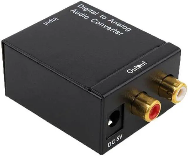 Alt view image 2 of 6 - Digital To Analog Audio Converter Digital Optical Coaxial RCA Toslink Signal to Analog Audio Converter Adapter For DVD TV Theate