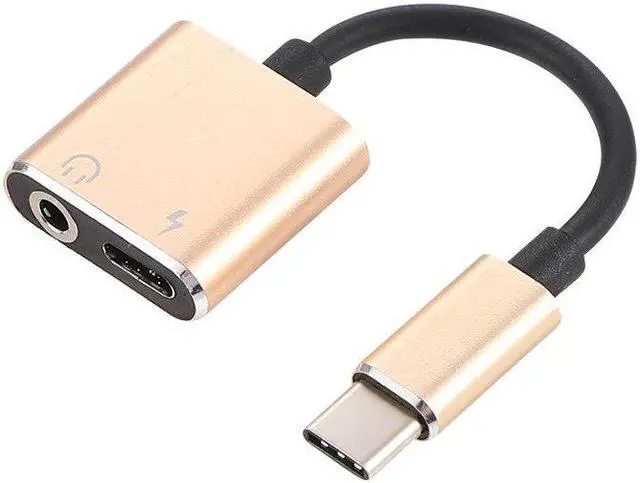 Alt view image 4 of 6 - Type C USB 3.1 to 3.5mm Type-c AUX Male to Female Audio Charging Cable Converter Headphone Jack + Charging for Xiaomi for iPhone