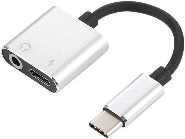 Alt view image 3 of 6 - Type C USB 3.1 to 3.5mm Type-c AUX Male to Female Audio Charging Cable Converter Headphone Jack + Charging for Xiaomi for iPhone