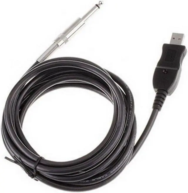 Alt view image 4 of 6 - 3M Guitar to PC USB Recording Cable Lead Adaptor Converter Connection Interface 6.5mm