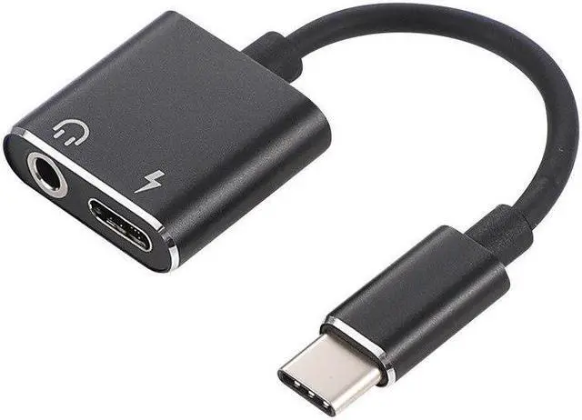 Alt view image 2 of 6 - Type C USB 3.1 to 3.5mm Type-c AUX Male to Female Audio Charging Cable Converter Headphone Jack + Charging for Xiaomi for iPhone