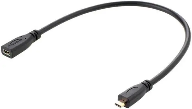 Alt view image 5 of 5 - Micro HDMI Audio video cable HDMI type D MicroHDMI male to Micro-HDMI female extension Cable for Camcorder Camera