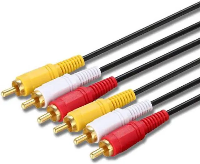 Alt view image 4 of 6 - 3RCA to 3RCA 3X RCA Audio Video AUX Cable AV Line 3 RCA Male to Male for Laptop DVD TV Amplifier 1.5/3/5/10m