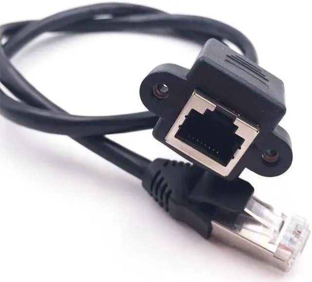 Alt view image 3 of 6 - 1M Cat6 Ethernet Extension Cable RJ45 Cat 6 Male to Female Rj45 Ethernet Lan Network Cable Adapter for PC Laptop